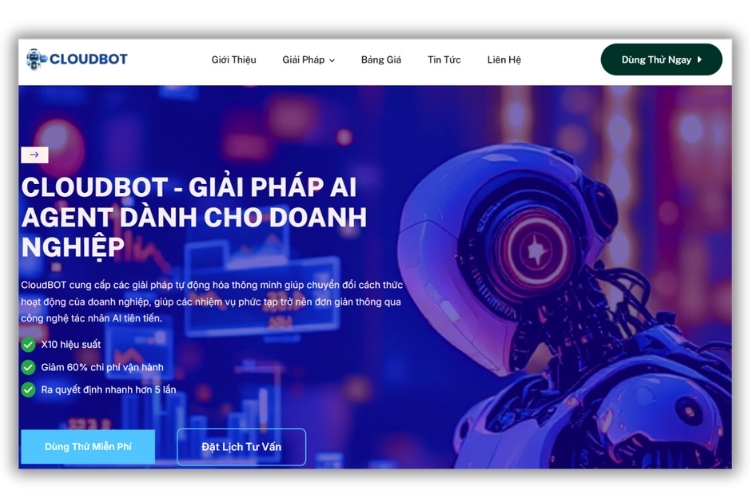 CloudBOT nền tảng AI Agent toàn diện cho E-commerce