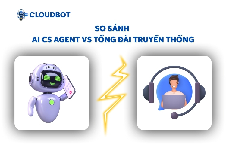 So sánh AI CS Agent vs Tổng đài truyền thống
