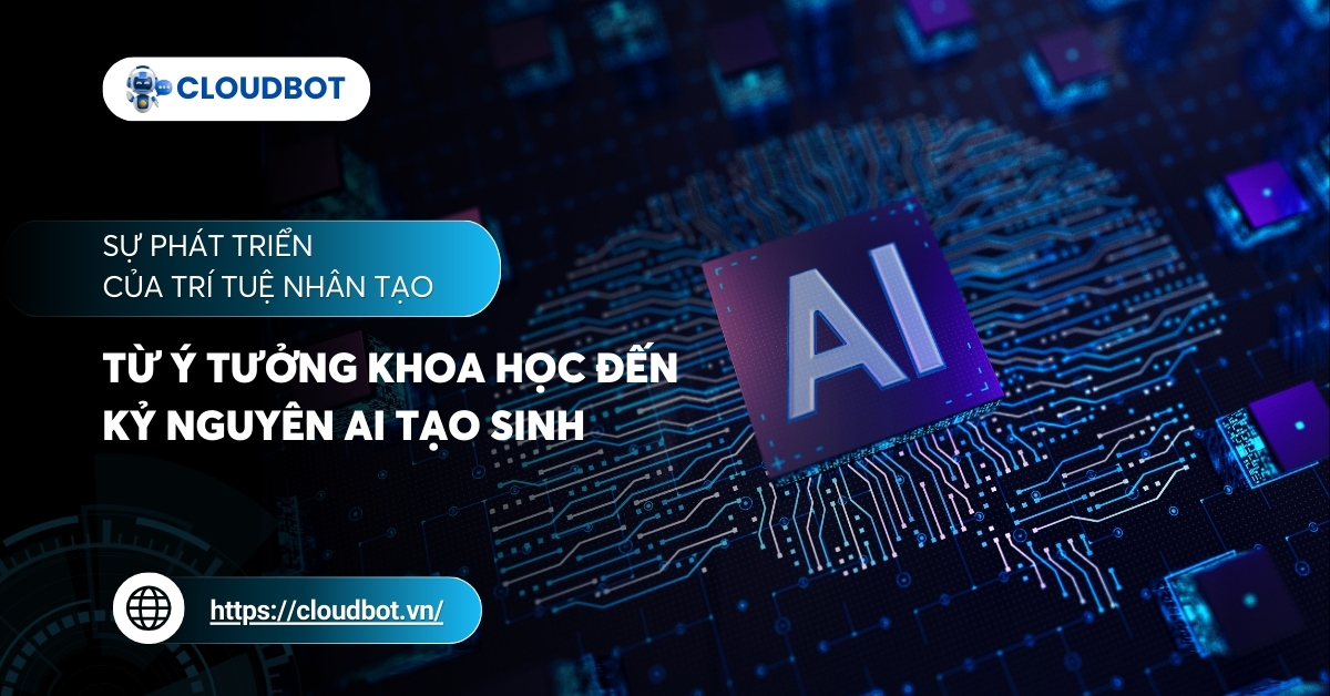 Sự phát triển của trí tuệ nhân tạo: Từ ý tưởng khoa học đến kỷ nguyên AI tạo sinh