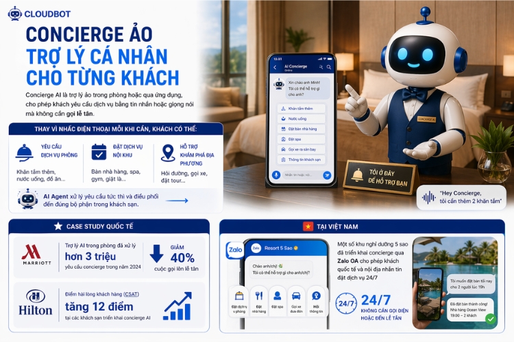 Concierge ảo trợ lý cá nhân cho từng khách