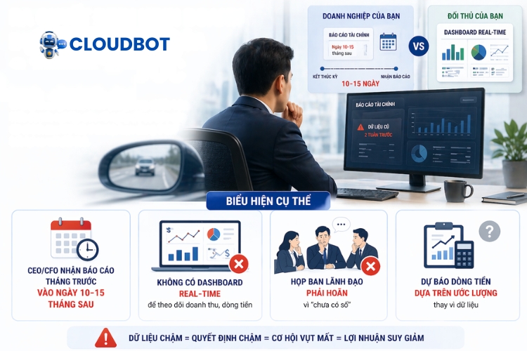 Báo cáo tài chính cuối tháng/quý mất >5 ngày